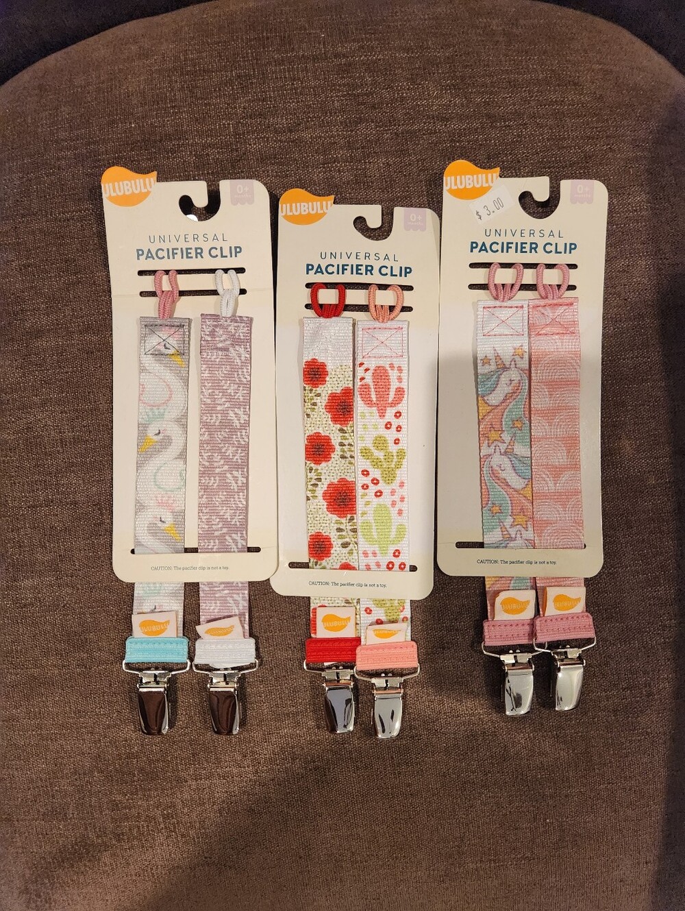 ✨️✨️3 Pack new Ulubulu Pacifier Clip